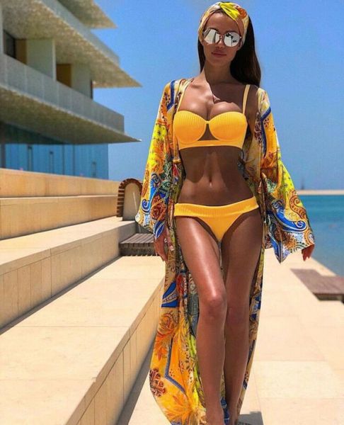 

women bandage bikini push-up padded bra swimsuit bathing 2pcs set bra padded swimwear bandage lady swimsuit bathing suit