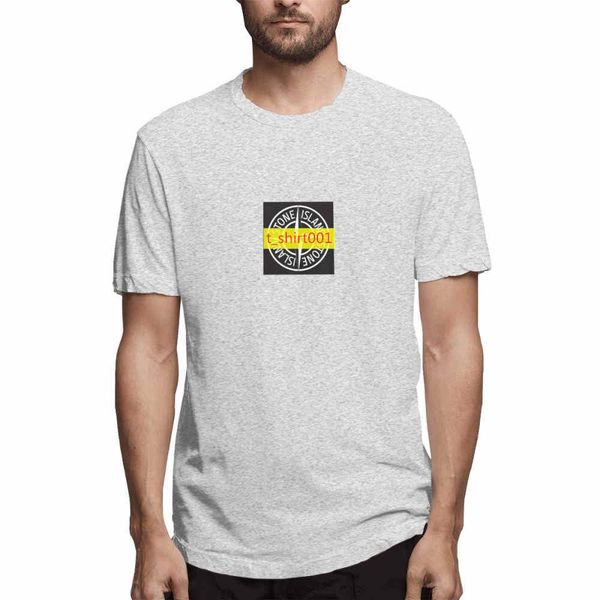 

mens designer t shirts summer trend men's short-sleeved island new fashion shirt round neck loose tee shirt t01, White;black