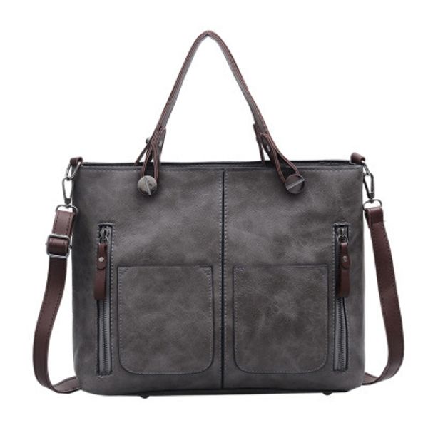 

vintage shoulder bag female causal totes for daily shopping women pu lether lady tote bags