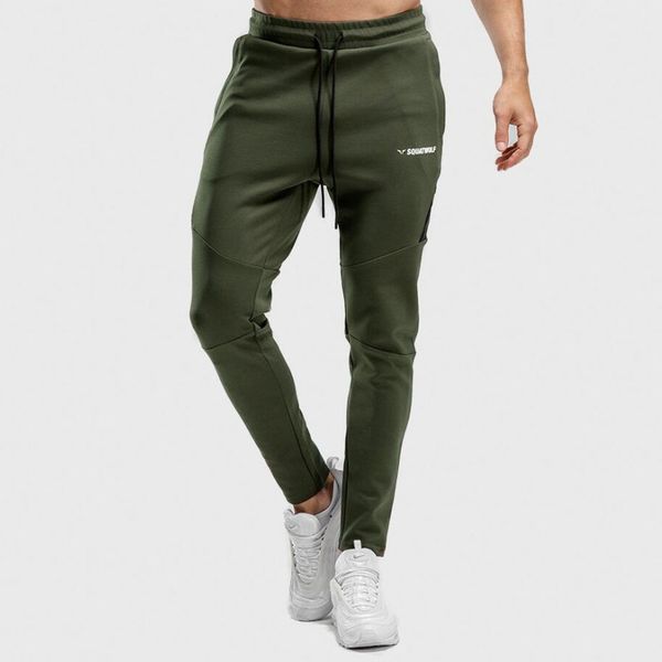 

joggers sweatpants men running sport slim pants cotton sportswear trousers autumn male gym fitness training workout track pants, Black;blue