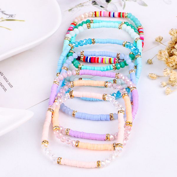 

fashion- mix color glass seed bead vsco girl frienship bracelet womens boho adjustable bracelets wristband jewelry gifts for girls women, Black