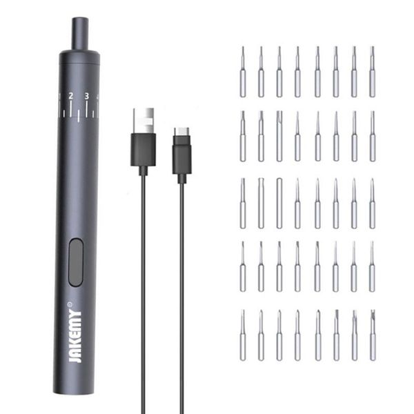 

42pc precision electric screwdriver with adjustable torque rechargeable lithium battery type-c charging port 40bit for repairing