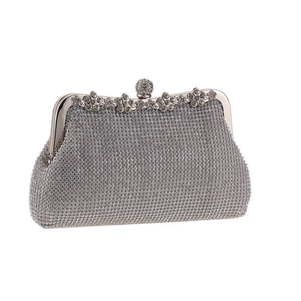 

2018 new design evening bags party bags wedding handbag diamond clutch messenger purse chain shoulder bag bolsa feminina purse