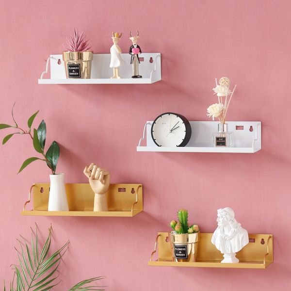 2019 Creative European And American Style Simple Modern Ins Iron Rack Wall Hanging Partition Living Room Wall Storage Bedroom Wall Finishing Rack From