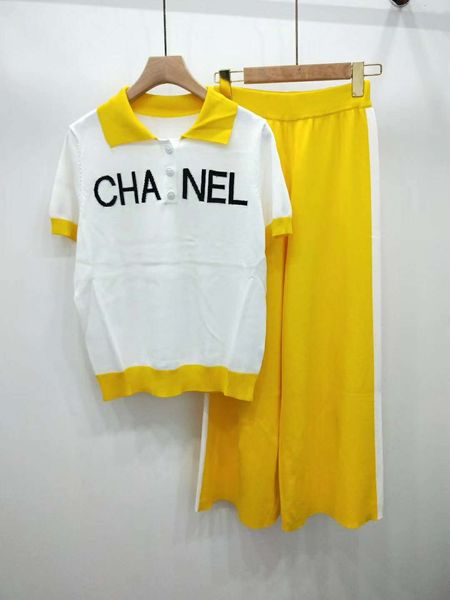 

415 2019 autumn brand two piece pant mid calf regular empire fa hion button lapel neck women dre qian