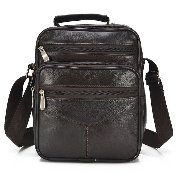 

men new style shoulder bag men's real-leather bag business casual soft leather shoulder men's large capacity