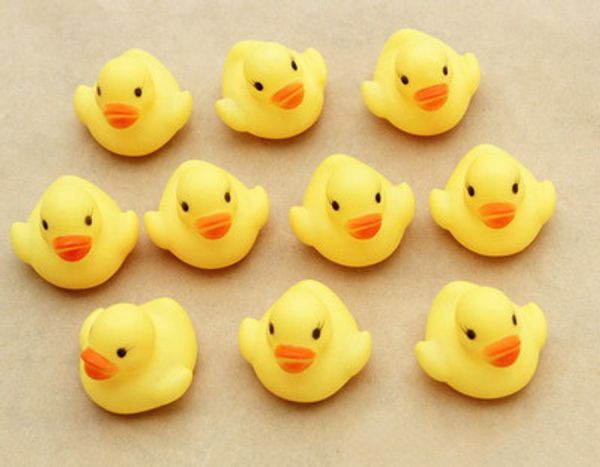 

baby bath duck toys sound mini yellow rubber duck bathtub duckling toys children swimming beach gift