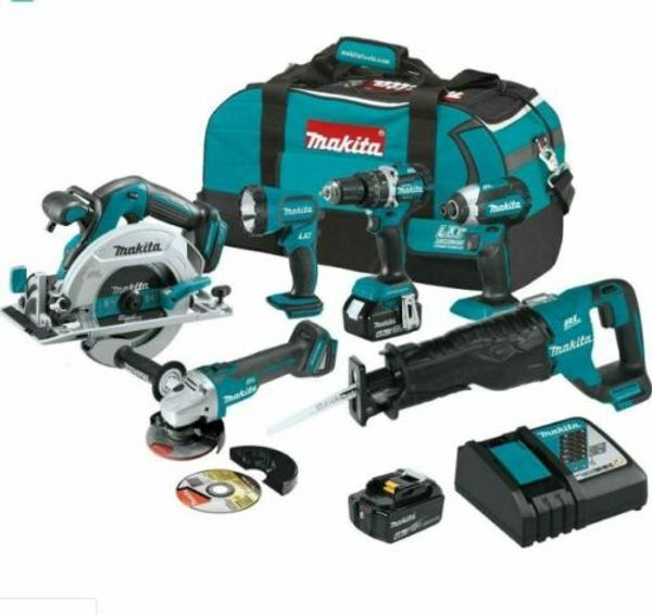 

Makita xt612m 18 volt 6 tool 4 0ah lithium ion bru hle cordle tool combo kit