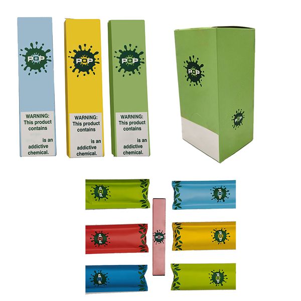 

POP Одноразовые устройства Pod 280mAh Аккумулятор Емкость 1,2 мл Vape Pen Starter Kit Электронные сигареты с дисплеем розничной упаковке Empty
