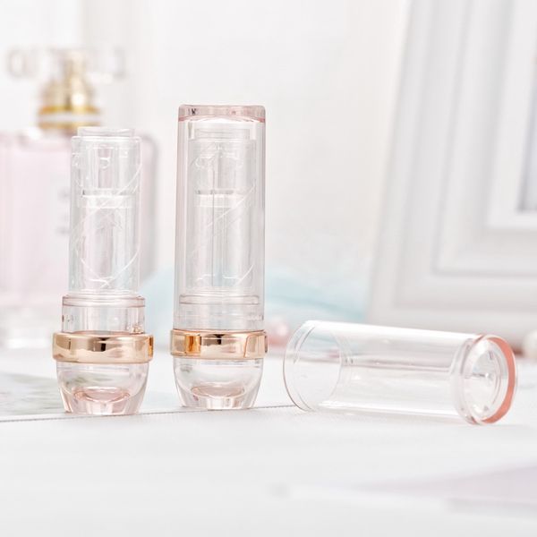 

transparent clear plastic lipstick tube lip balm containers empty cosmetic packing bottles glue stick bottle