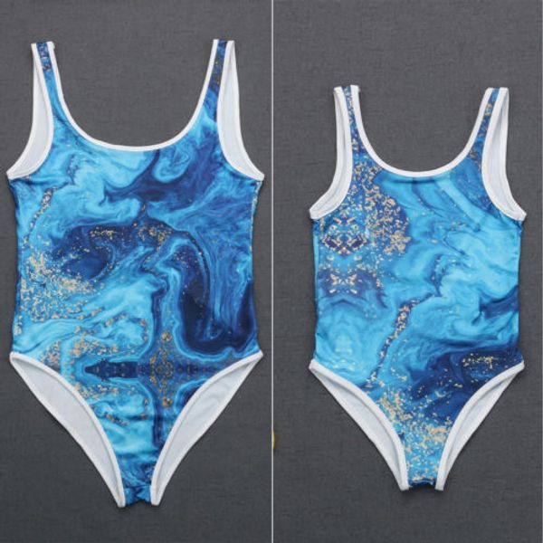 

mother daughter kid girl one piece swimwear swimsuit beach bathing suit mobokini