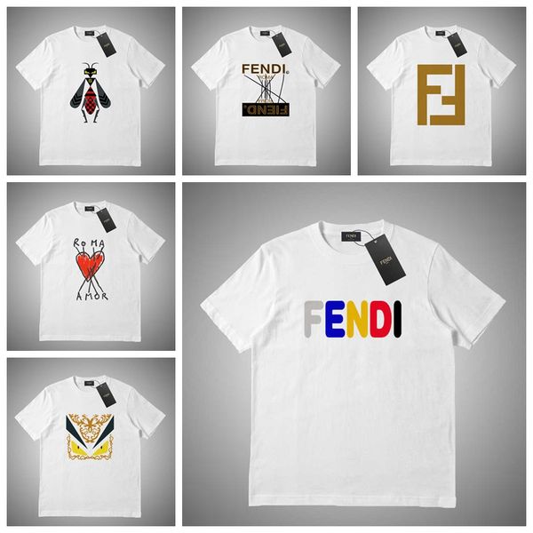 

FENDI Высокое качество нового бренда одежды мужские дизайнерские футболки с круглы