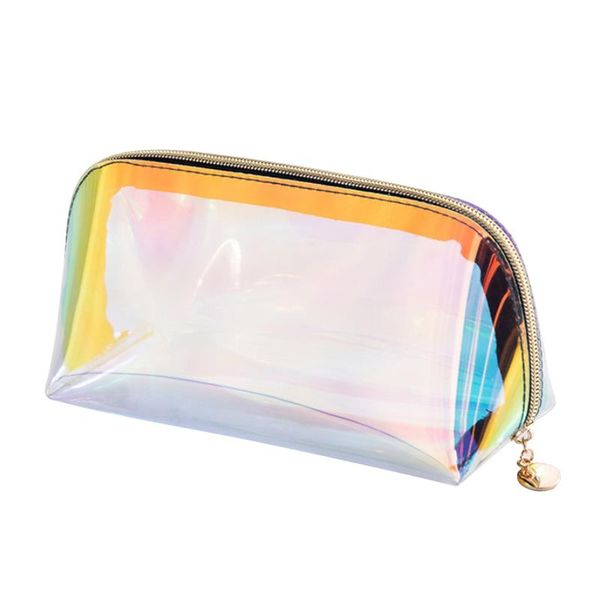 

fashion laser cosmetic bag fashion holographic pencil case cosmetic makeup pouch laser zipper purse bag toiletry cases