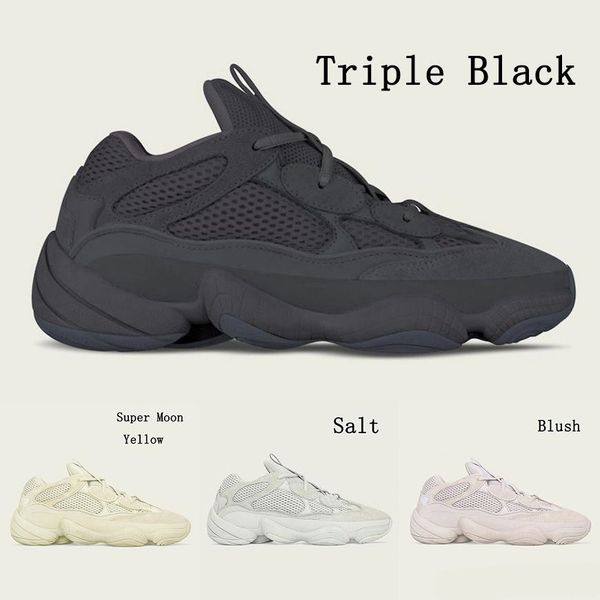 

2022 Utility Black Salt 500 Kanye West Running Shoes Designer Men women Super Moon Yellow Blush Desert Rat 500s V2 Sport Sneakers 36-45