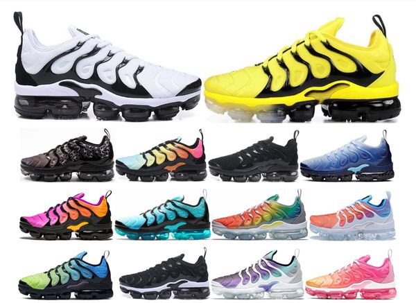

2019 tn plus running shoes bumblebee be ture hyper blue violet pink tropical sunset game royal men air max women sports sneakers