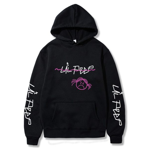 

lil peep hoodies love lil.peep men sweatshirts hooded pullover sweatershirts male/women sudaderas cry baby streetwear hoodie men, Black