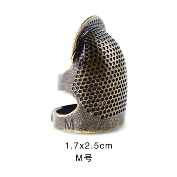 

10pcs needlework tool finger protector craft thimble golden middle finger tip sewing