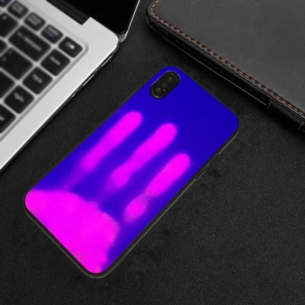 

fashion temperature case color change cases for iphone 11 pro max x xs max xr 6 7 8 plus thermal heat sensing discoloration back cover