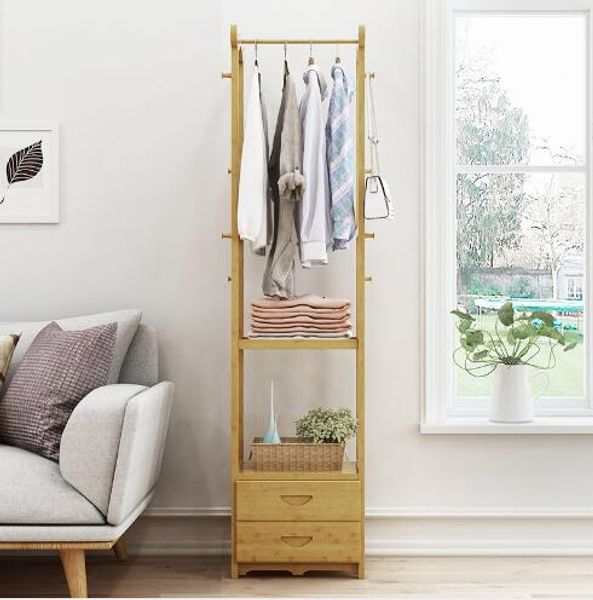 2019 Clothes Rack Landing Simple Clothes Rack Provincial Space Multi Functional Small Bedroom Creative Collection Clothes Racks Bedroom Furniture From