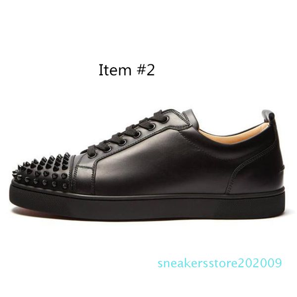 

designer shoes suede spike bottoms casual shoes for women men triple white black red multi-color party wedding flat rivet sneakers s09