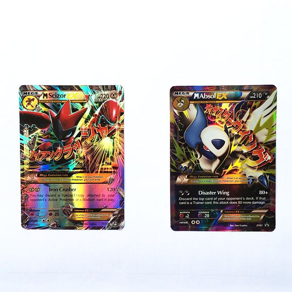 Playing Trading Cards Games Pikachu Ex Gx Mega Cards Anime Poket Monsters Cards For Kids Toys Free Online Patience Card Games Popular Card Games List