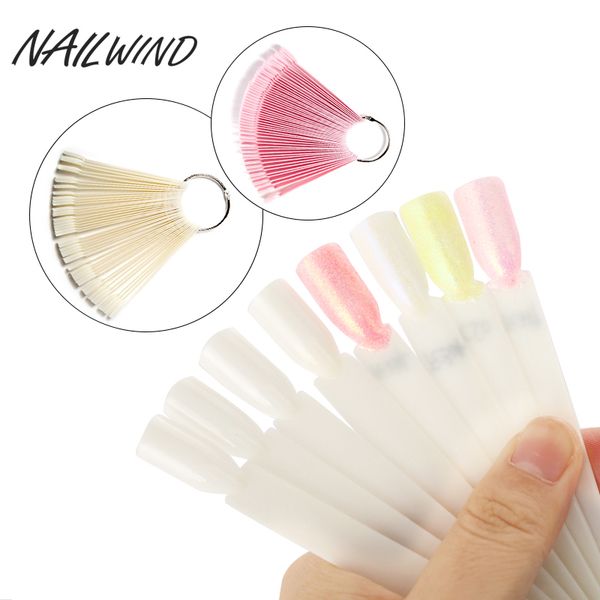 

nailwind false nail tips color card display design board nail uv gel decoration transparent 1pcs white buckle ring art, Red;gold