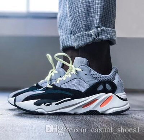 

2019новые kanye west mauve mens женские дизайнерские туфли спортивные топ-качество 700-х годов спортивные кроссовки для бега теннис повседне, Black