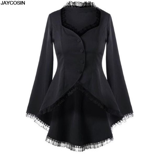 

jaycosin 2019 women long blazers office lady small suit jacket ladies leisure black blazer loose coat streetwear 9801, Black;brown