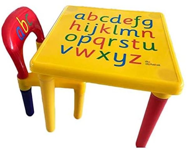 

edwiin twainss дети письмо стол стул set желтый красный