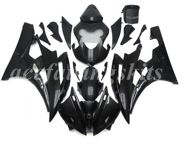 

4 gifts injection mold new abs motorcycle full fairings kit fit for yamaha yzf-r6 2006 2007 06 07 r6 bodywork set black