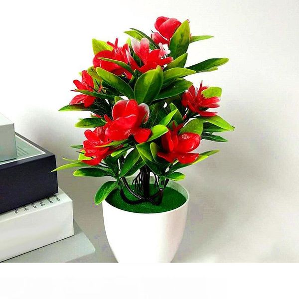 

1шт искусственный бабочка орхидея цветок растения бонсай цветочный горшок декор дома вечеринку