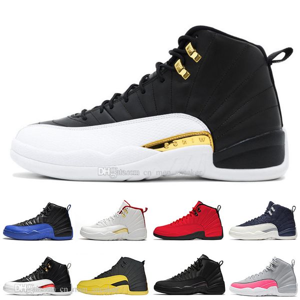 

wings 12 12s bordeaux mens basketball shoes dark grey valentines day bumblebee wings men sports designer athletics sneakers us 7-13, White;red