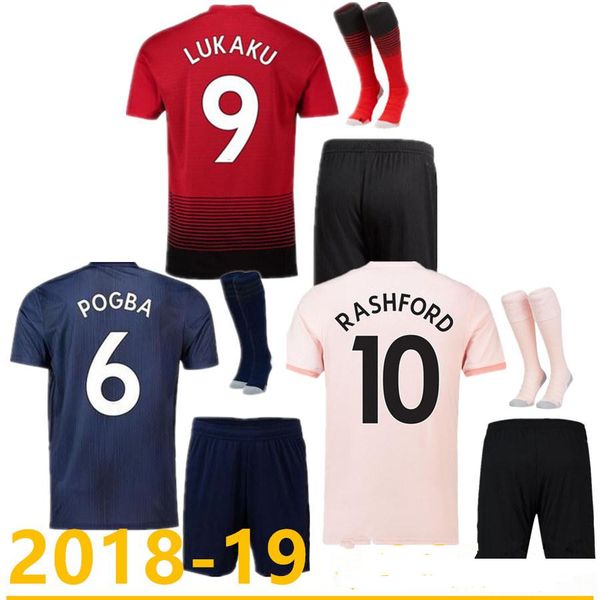 

2018 2019 man united soccer jersey pogba united 18 19 man football shirt rashfor lukaku lingard camiseta de futbol fred utd maillot foot, Black
