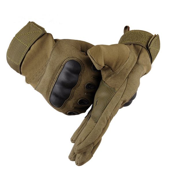 

tactical gloves outdoor sport army full finger combat gloves camping hiking carbon hard knuckle full finger sport glove, Black