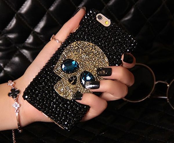 

Luxury Phone Case for IphoneXSMAX IphoneXR XS 7/8Plus 7/8 6/6sP 6/6s Samsung S9P S8p S9 S8 Note9 with Cool Skull Case Back Cover-1