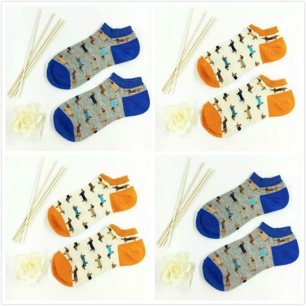 

моды собака носок тапочки для женщин бренд дизайнер мультфильм животных печати носков домашних собак случайного хлопка носок подарок eur 35, Black;white