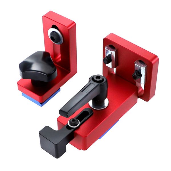 

35/45 t-track slot connector ssliding miter gauge fence connector rail retainer chute locator for milling woodwork