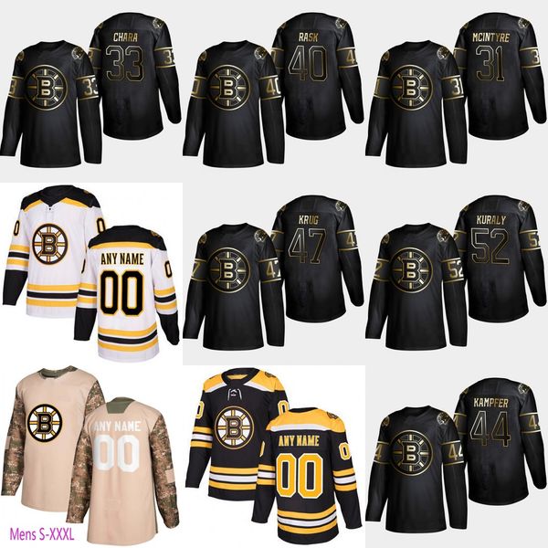

33 Zdeno Chara 2019 Golden Edition Boston Bruins Brad 44 Steven Kampfer 52 Sean Kuraly 47 Torey Krug 31 Zane McIntyre 40 Tuukka Rask Jersey