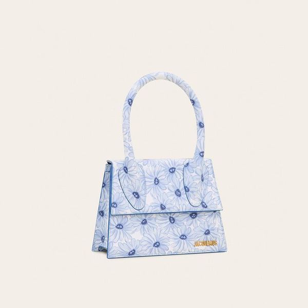 

factory direct selling small mini women handbags 2020 new lettered bag le grand chiquito blue flower bag shoulder handbag