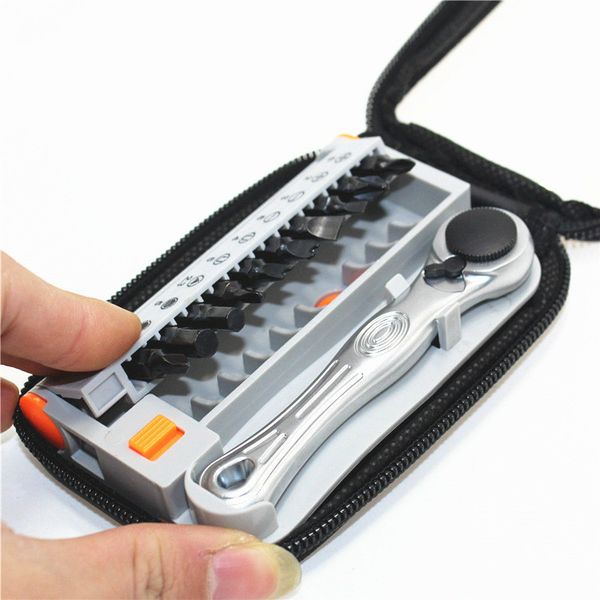 

12pcs metric portable quick ratchet screwdriver wrench driver socket set