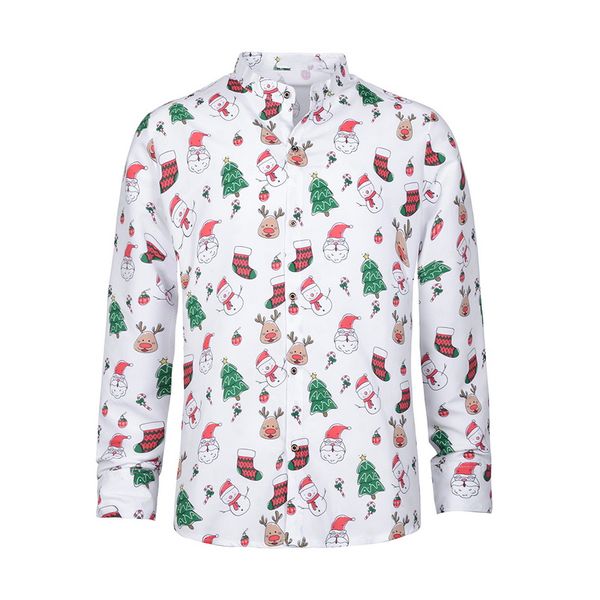 

2020 fashion men shirt casual print camisa social masculina slim home shirts chemise homme classic hawaiian shirt men, White;black