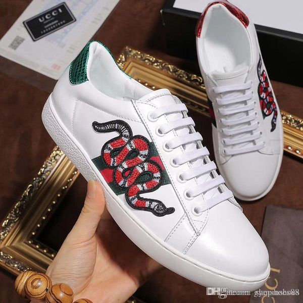 

роскошные мужские тапки горячее надувательство мужчины небольшие пчелы повседневная обувь из натуральной кожи качества удобные высокие мужск, Black