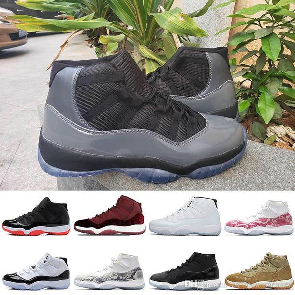 

бесплатная доставка новый бред 2019 11 11s змеиная кожа розовые мужские баскетбольные туфли выпускной вечер legeng синий женщины мужчины спо, White;red