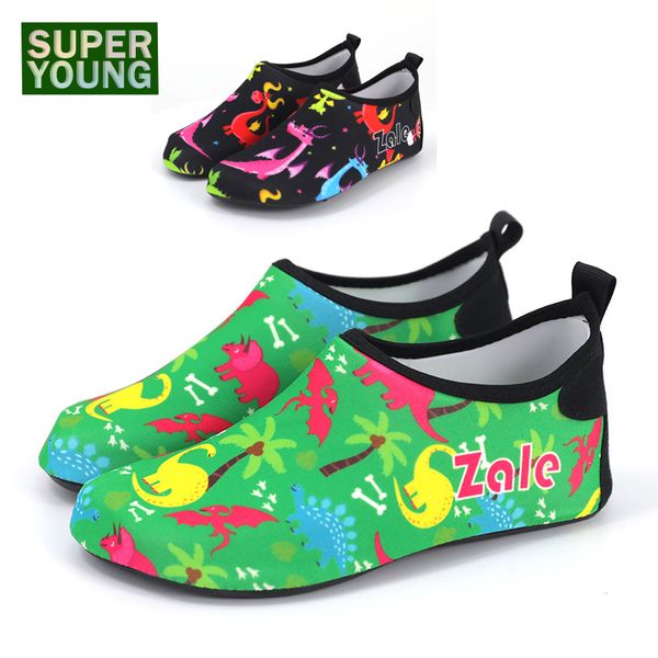 

summer dinosaur kids girls barefoot sneakers children beach swimming surf aqua shoes woman men fishing diving water sports socks