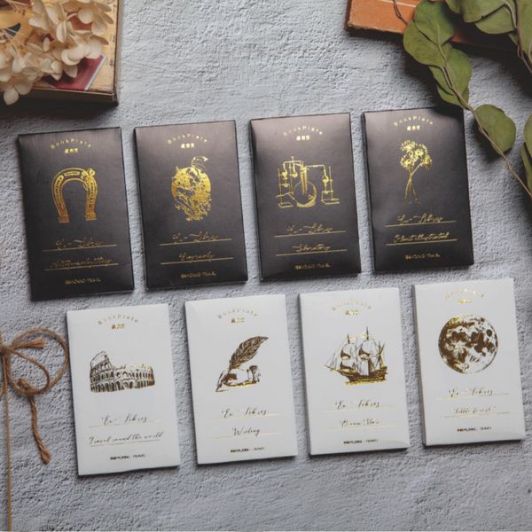 

60 шт урожай экслибрис серия бумаги мини поздравительная открытка открытка письмо конверт diy украшения сообщение ломо карты