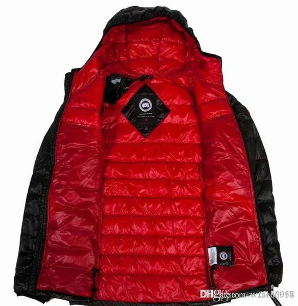 

canada 19 new men's fashion warm goose down jacket loose jacket welcome to buy, Black