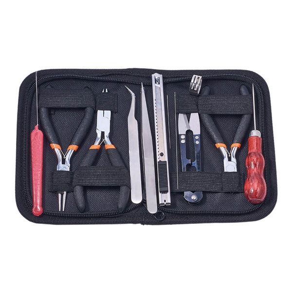 

12pcs/set jewelry tools jewelry making set flat nose pliers beading needles kit fit diy making tools and equipment