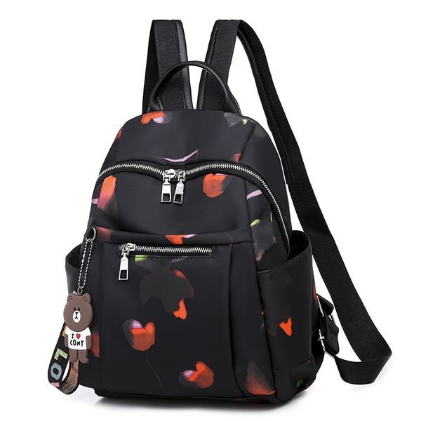 

2020 new fashion waterproof nylon backpack women's college school bag casual wild shopping travel backpack school bag