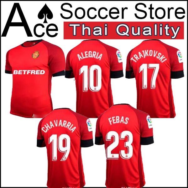 

2019 2020 rcd mallorca occer jer ey 19 20 home away red white 10 alegria 17 trajkov ki 19 chavarria 22 budimir football cu tomize