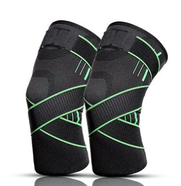 

good knee pads safety fitness exercise pressure cycling knitting knee protector knee exercise equipment basketball sports soccer football, Black;gray
